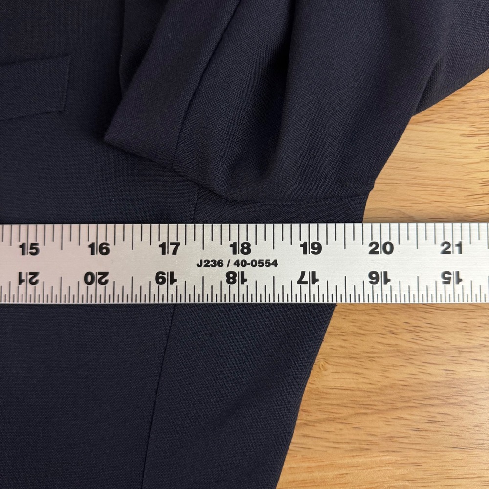 Charles Tyrwhitt Mens 38 Reg Navy Blue Extra Slim Fit Wool Blazer Sport Coat - Picture 8 of 11